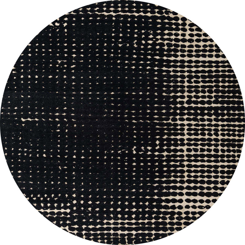 Tapis abstrait moderne 4908, Rond 5 pi