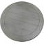 Table de bout ronde transitionnelle, table d'appoint de salon en bois, gris