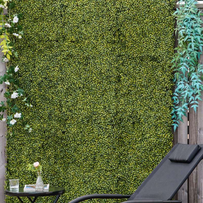 50cm Faux Evergreen Hedge
