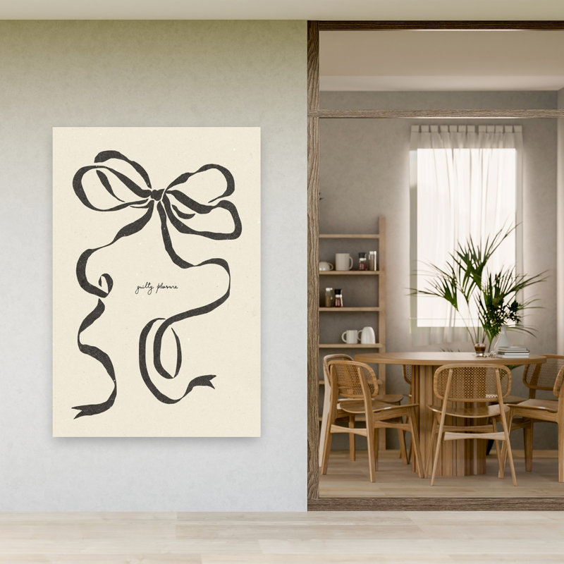 Bow 01, reproduction d'art abstrait contemporain, 60" H x 40" W