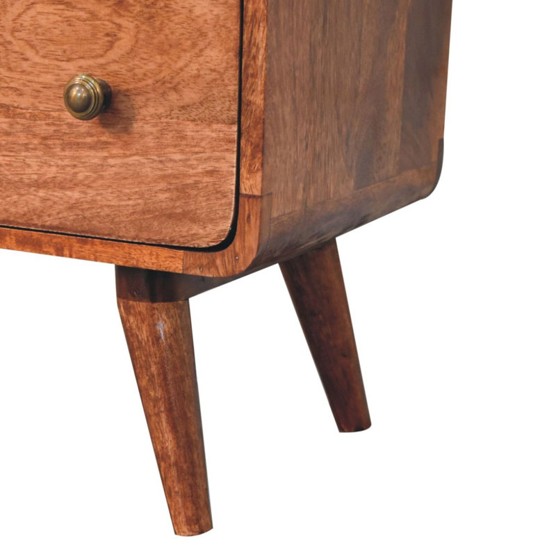 Commode, commode courbée, Caramel