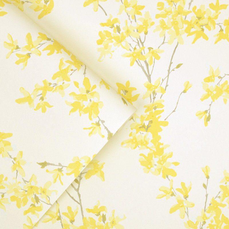 Laura Ashley Forsythia Wallpaper Roll, Sunshine