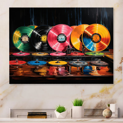 Colorful Colorful Serenade II - Disque vinyle, art mural en métal