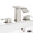 8 inch Widespread Double Handle Waterfall Bathroom Sink Faucet with Pop Up Drain-98448267