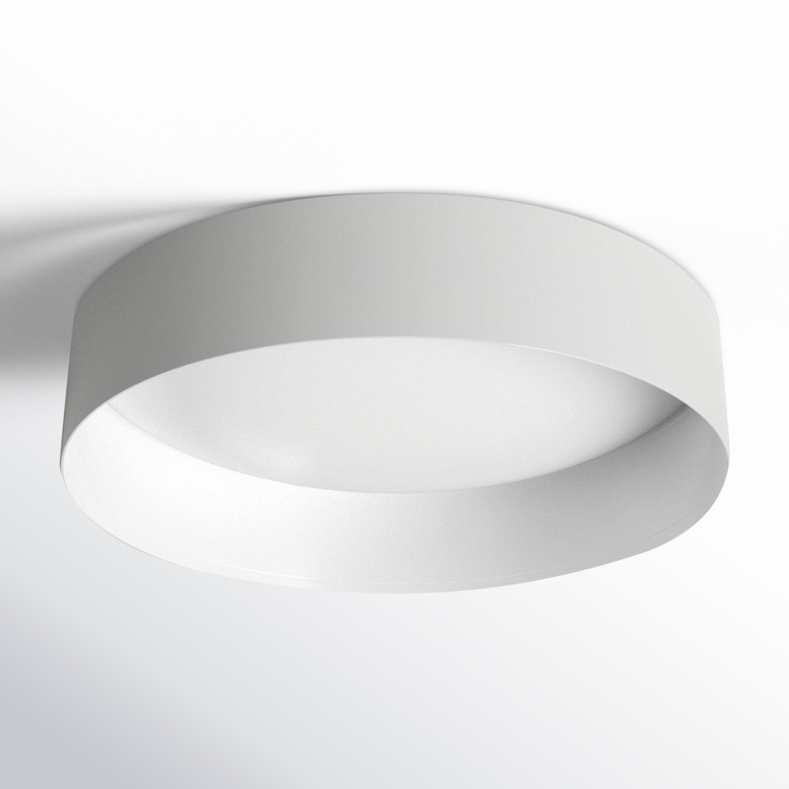 Nasser Single Light Flush Mount, White