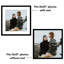 Cadre photo Americanflat - ensemble de 2 - cadre avec passe-partout - plexiglas poli-101177765-101177766