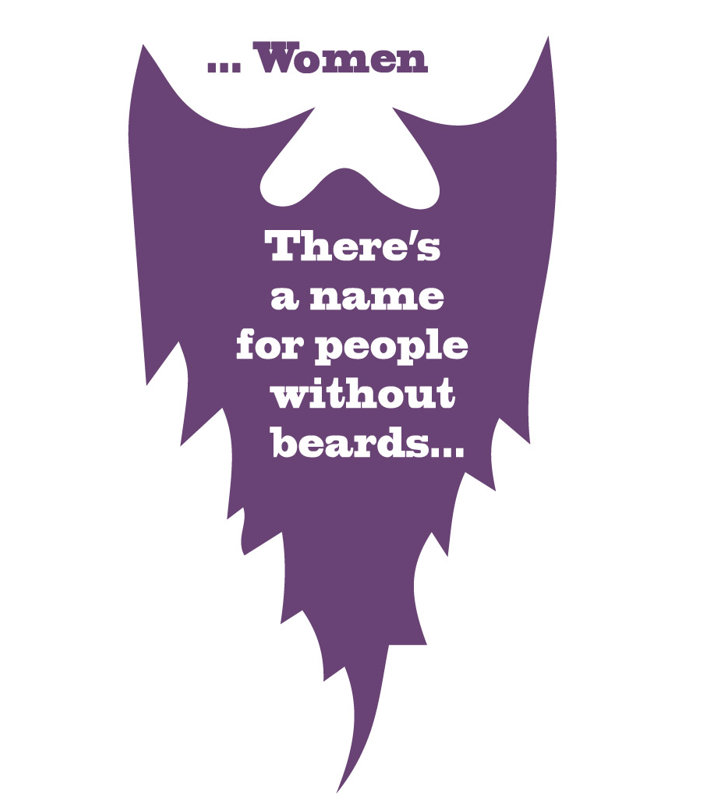 Décalcomanie murale personnes sans beards quot, H 24 po x l 13 po x P 0,01 po, Violet