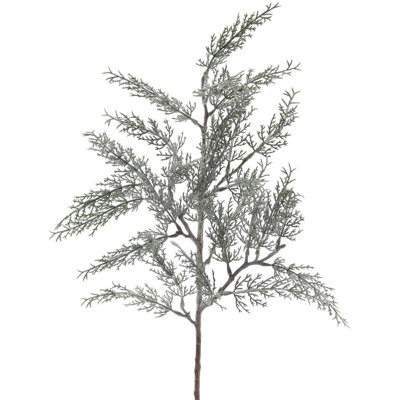 27" Flocked Cedar Stem