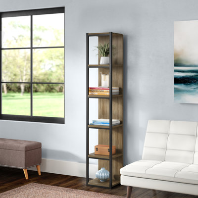 Abshire 180.cm H Stainless Steel Standard Bookcase
