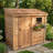 8 ft. W x 4 ft. D Single Door Cedar Wood Storage Shed