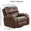 Fauteuil inclinable manuel de style transitionnel