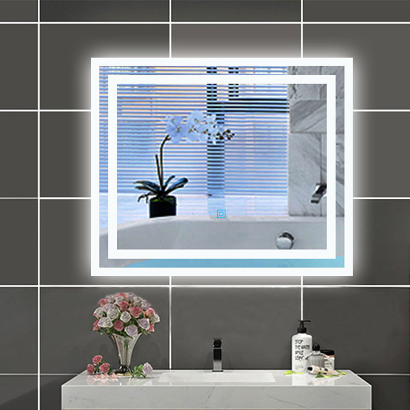 Brelle Rectangle Mirror, 50cm H x 60cm W