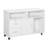 HOMCOM Printer Stand Home Office Mobile Cabinet Organizer Desktop with Caster Wheels, 2 Locking Breaks and Drawer