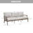 Lamando Patio Aluminum Sofa With Olefin Cushions