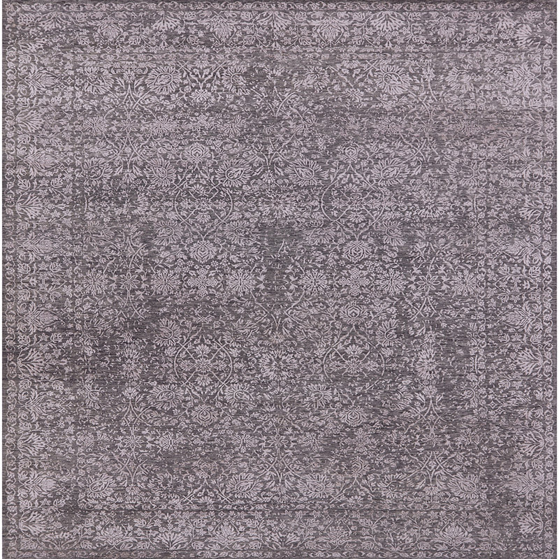 Tapis brun Shela, Carré 7 pi