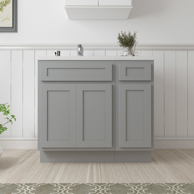 36 base de meuble-lavabo simple seulement, Gris