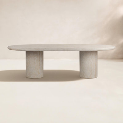 102.25'' Concrete Outdoor Dining Table