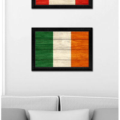 « ireland country flag », impression sur toile encadrée