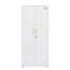 Armoire de rangement haute avec 2 portes et 4 cloisons pour séparer 5 espaces de rangement, conception maison / bureau