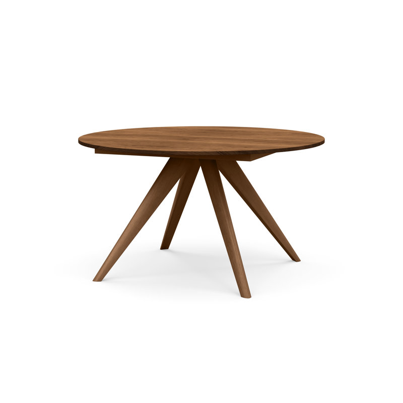 Catalina Round Extension Table, 48" L x 48" W, Saddle Cherry