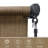 Outdoor Roller Shade  Fabric Blind Sesame 220GSM Roll Up Shade, Wand Operation Exterior Roller Shade Cloth for Patio Porch Gazebo, Spliced of Two-792954067-794831139