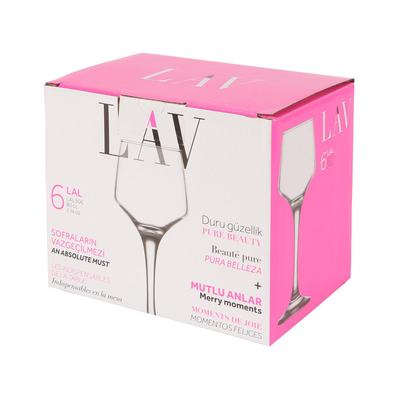 80ml Red Wine Glass Set