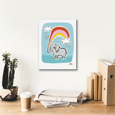 «Wild About You Elephant» par Melissa Averinos, art mural sur toile