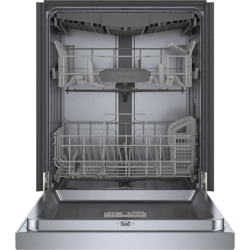 300 Series 24" Stainless Steel Front Control Built-In Dishwasher with 3Rd Rack, Stainless Steel