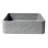 16" Solid Concrete Chiseled Style Square Above Mount Vessel Sink