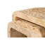 Brea Nesting Tables Toasted Burl Wood, Modern Space-Saving Accent Set
