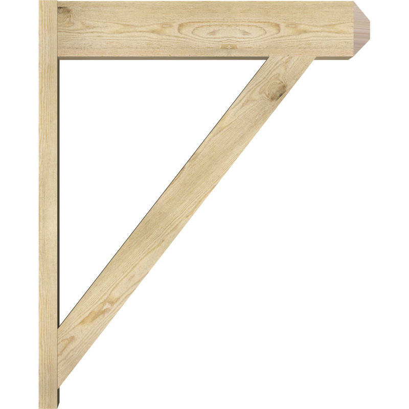 Artisan traditionnel en bois rustique, P 36 po x H 44 po, Sapin Douglas de 8 po (sciage brut)