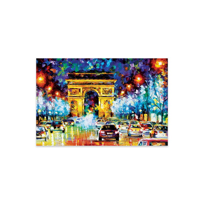 Impression de Paris vol sur verre acrylique