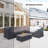 Zeke Deep Seating Sectional Patio Conversation Sets Outdoor Furniture Covers