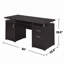 Bureau d'ordinateur avec 2 tiroirs et armoire-1205150698