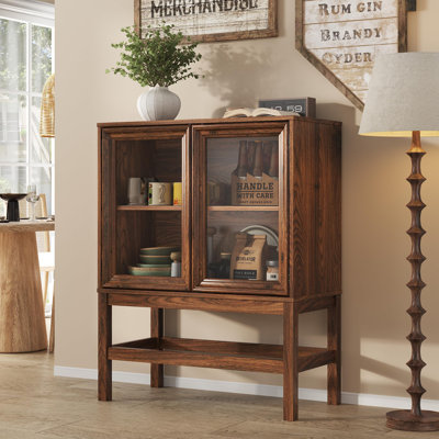 Mid Century Modern Sideboard Buffet Cabinet With Storage For Dining Room, Living Room