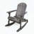 Acacia Wood Adirondack Rocking Chair