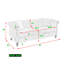 Canapé combiné 3 places + 2 places Velours beige (W834S00070 + W834S00114)-466752425