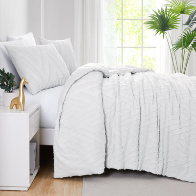 Ensemble d'édredon en microfibre à chevrons et chevrons Southshore Fine Linens
