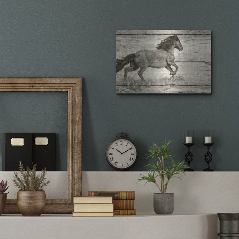 Art mural en métal Winston Porter «Woodgrain Antiques 01» par Gordon Semmens, H 12 po x l 16 po