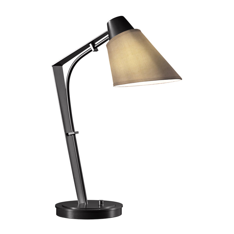 Reach 21.9" Desk Lamp, Natural Anna, Black