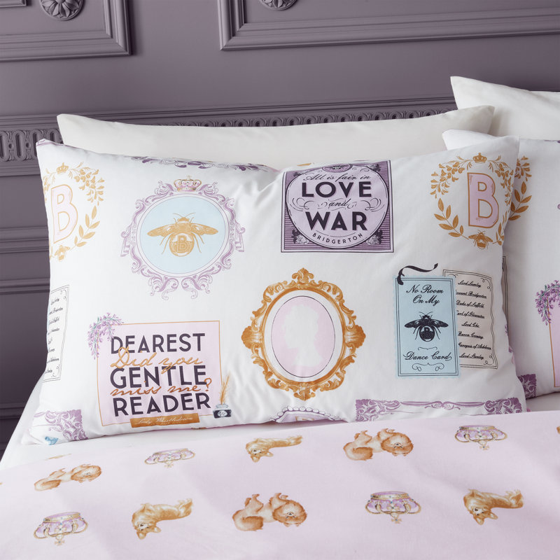 Polyester Abstract Duvet Cover Set with Pillowcases Included, Single - 1 Pillowcase