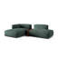 Bedar 2 Seater Velvet Corner Sofa -1824922739