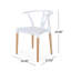 Chaise de salle à manger en plastique (ensemble de 2)-2061863970