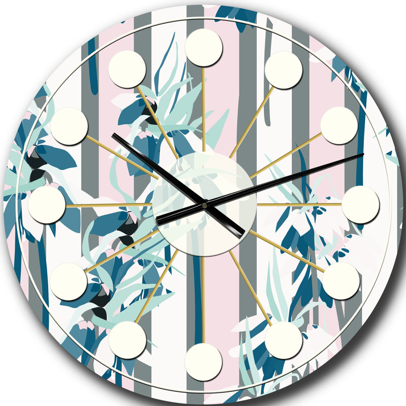 Horloge murale rétro Mid-Century, Grand