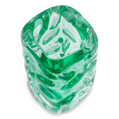 Vase Avoir Turquoise Green Glass