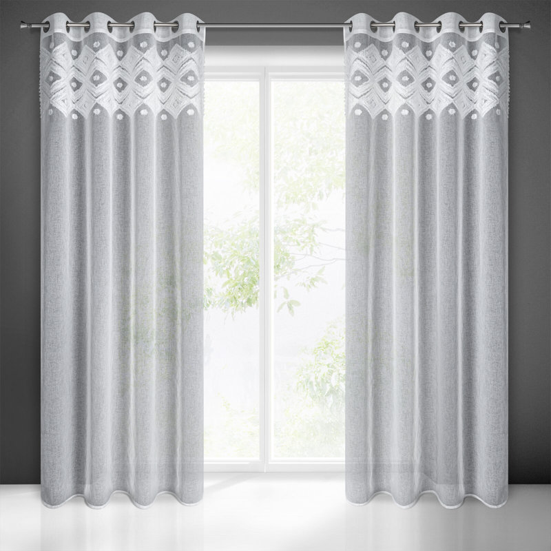 Turan Semi Sheer Curtains Single Panel