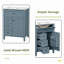 Meuble-lavabo gris avec lavabo «24»