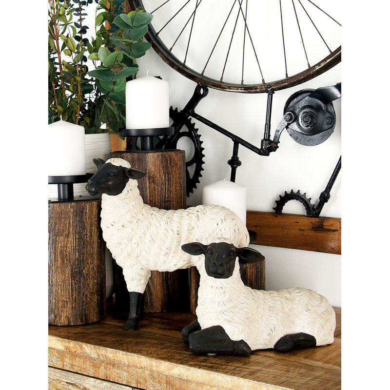 Figurine de mouton de style maison de campagne Dushore