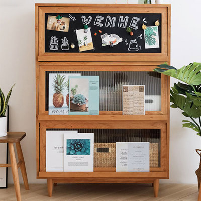 Bibliothèque de rangement classique de style nordique