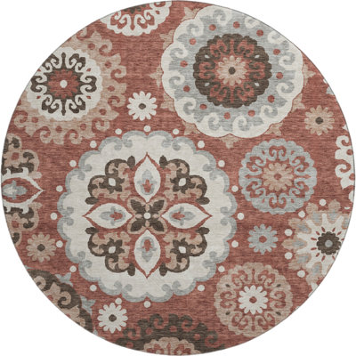 Premium Machine Washable Prisco Paprika Rug